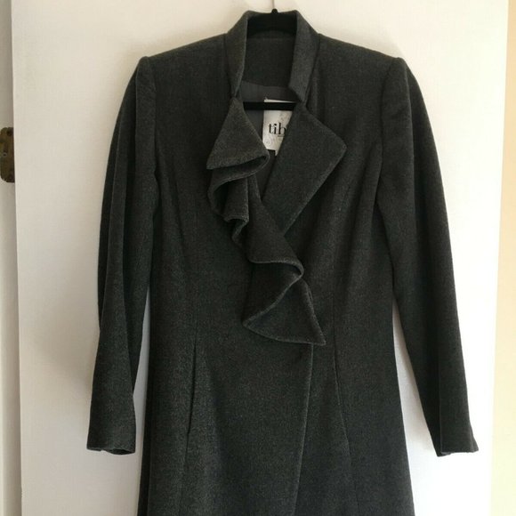 Tibi Grey Wool Coat Size 2/Small - Picture 1 of 8
